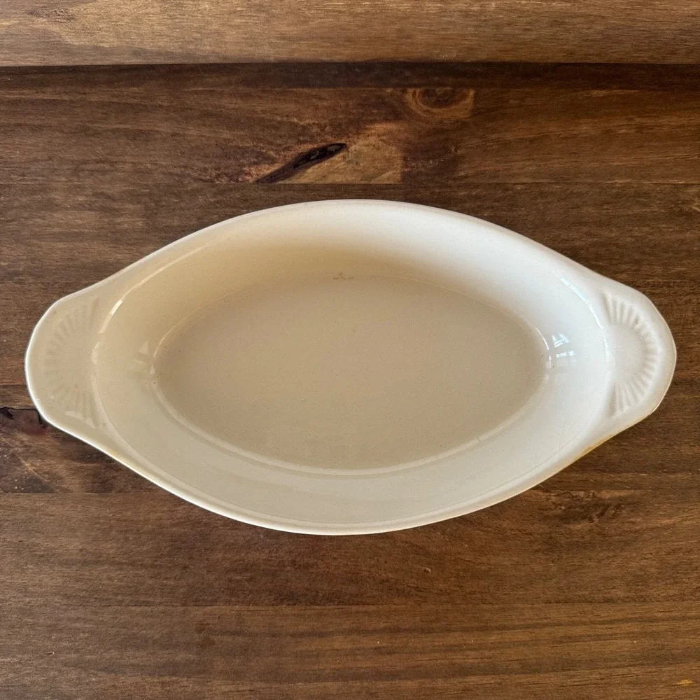 Brown Oval Serving Platters‎ Set of 2 Ceramic Oven To Table Bakeware